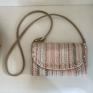 Jessica Simpson crossbody Beige and Pink Women's Bag